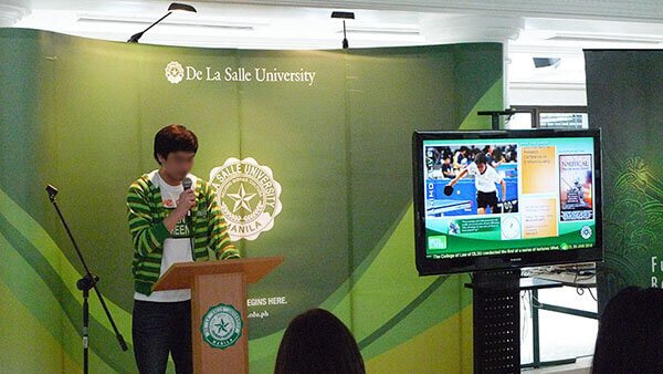 教育机构数字告示 - De La Salle University / 菲律宾