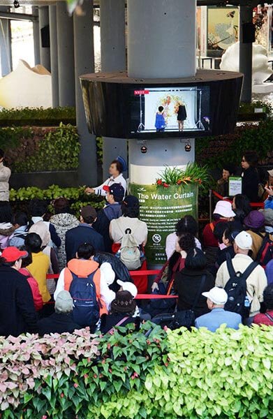Señalización digital en el Centro de Convenciones de la Exposición Internacional de Flora de Taipei 2010, Taiwán