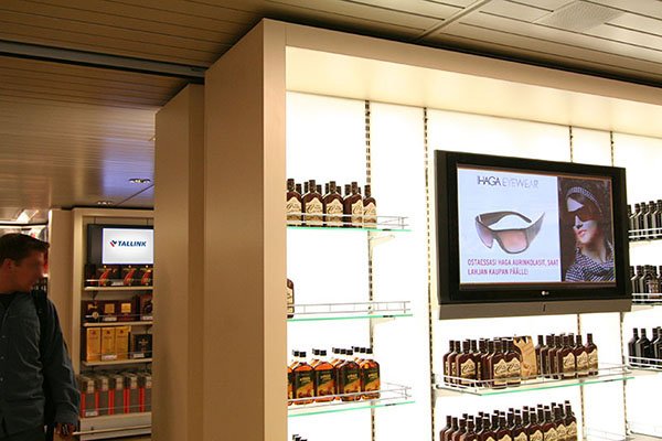Señalización Digital de Transporte en el Tallink Star Shuttle, Finlandia