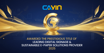 Corporate Vision Honra a CAYIN como Principal Proveedor de Señalización Digital y Soluciones Sostenibles de Papel Electrónico