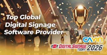 CAYIN Technology es nombrado uno de los 12 principales proveedores globales de software de señalización digital por Digital Signage Today