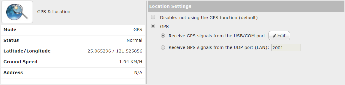 Connexion GPS réussie