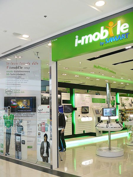 Retail Digital Signage at i-mobile Shop, Thailand
