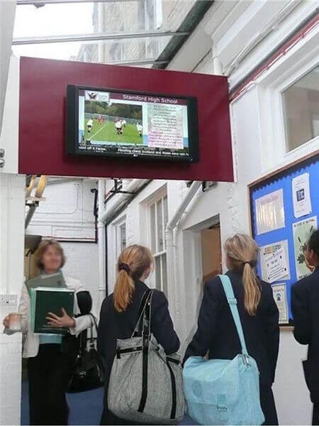 Education Digital Signage at Stamford Endowed Schools, UK