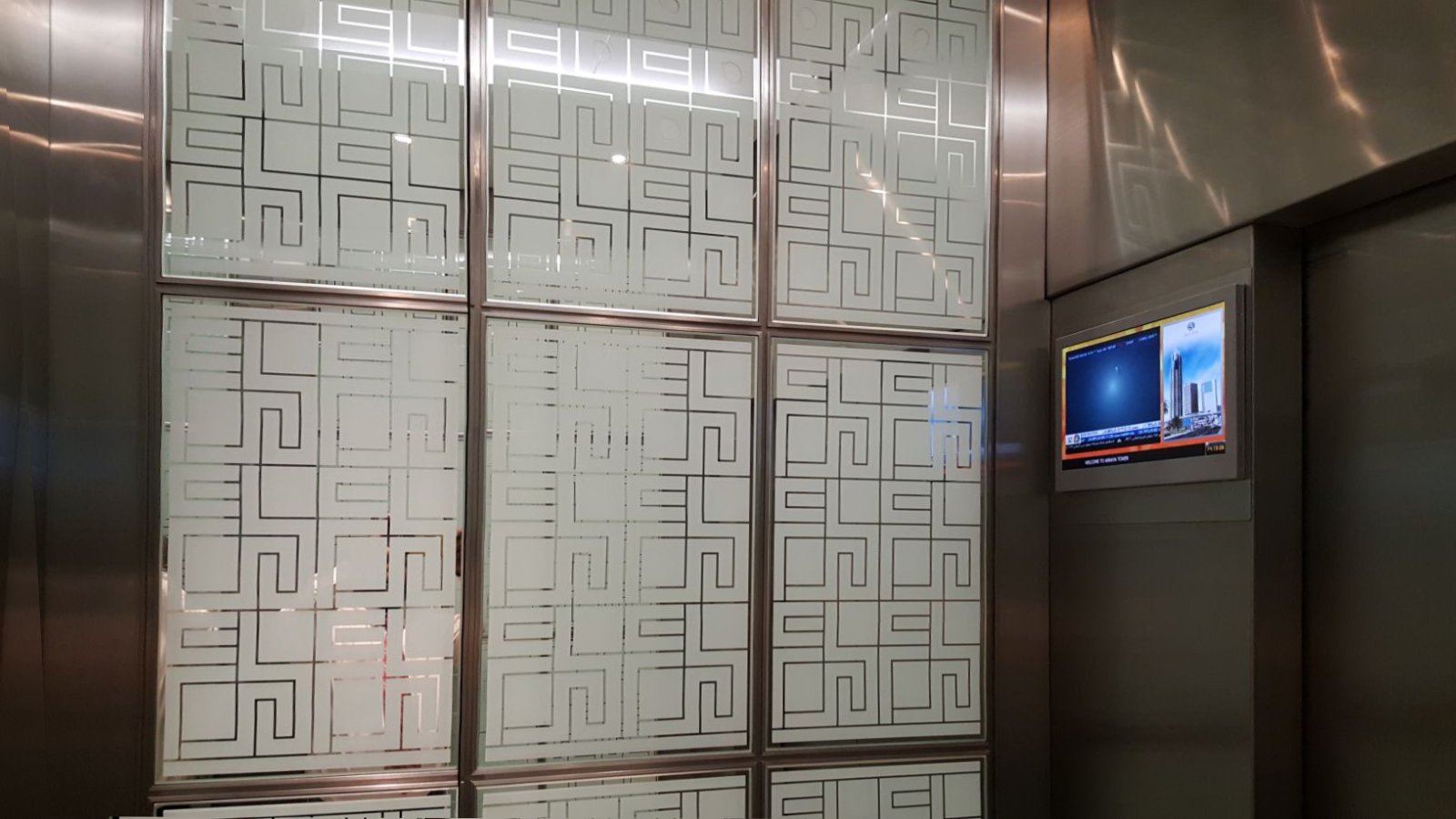 Customized display matching with elevator design
