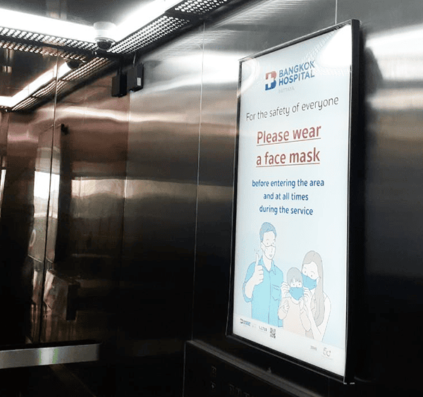 Healthcare Digital Signage at Bangkok Hospital Pattaya, Thailand