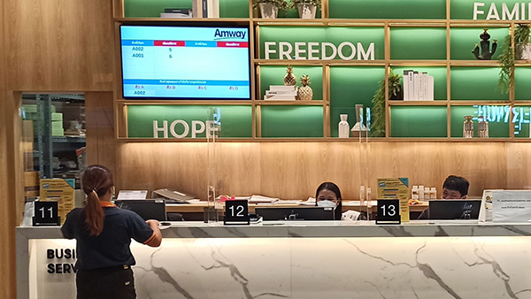 Retail / Hospitality Digital Signage at Amway Shop, Thailand