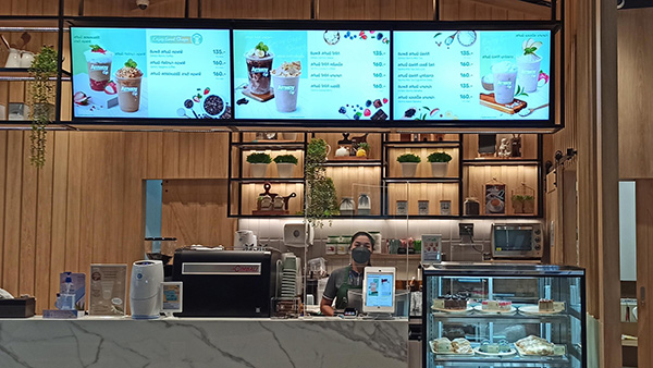 Retail / Hospitality Digital Signage at Amway Shop, Thailand