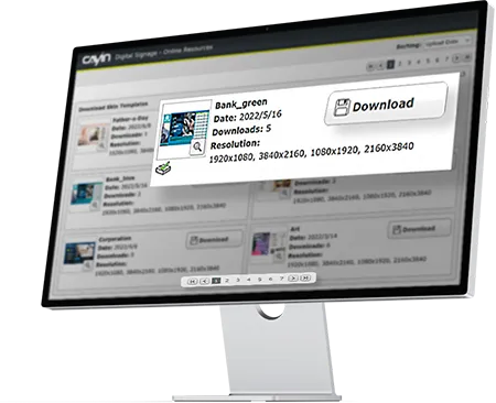 Unlock endless possibilities, with CAYIN's vast digital signage database and cloud resources, providing rich content and assets to enhance your digital signage displays and captivate your audience.