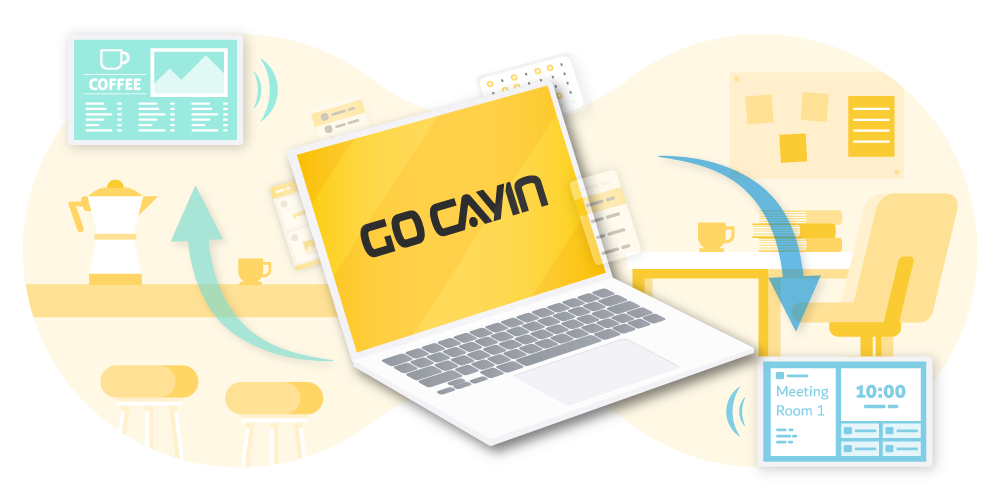 Explore the future of intelligence with Cayin Technology's latest innovation - GO CAYIN, the epitome of a smart space with captivating software. This cloud-based platform allows you to effortlessly download and utilize software. The initial release includes meetingpost+ and poster software, seamlessly integrating room management, reservations, poster design, and more. It seamlessly integrates with Microsoft 365 and Google Calendar. Embark on your journey into the world of smart spaces and experience the simplicity and flexibility of digital signage management. GO CAYIN is here, ushering in the future of smart spaces!