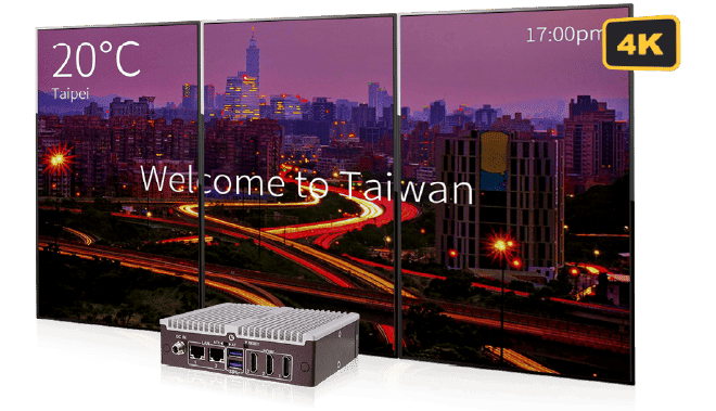 CAYIN SMP-2310 4Kデジタルサイネージプレーヤー。画面を3倍に、4Kのビジュアルインパクトを3倍に