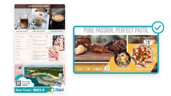 Step 1 Create: Pick a template